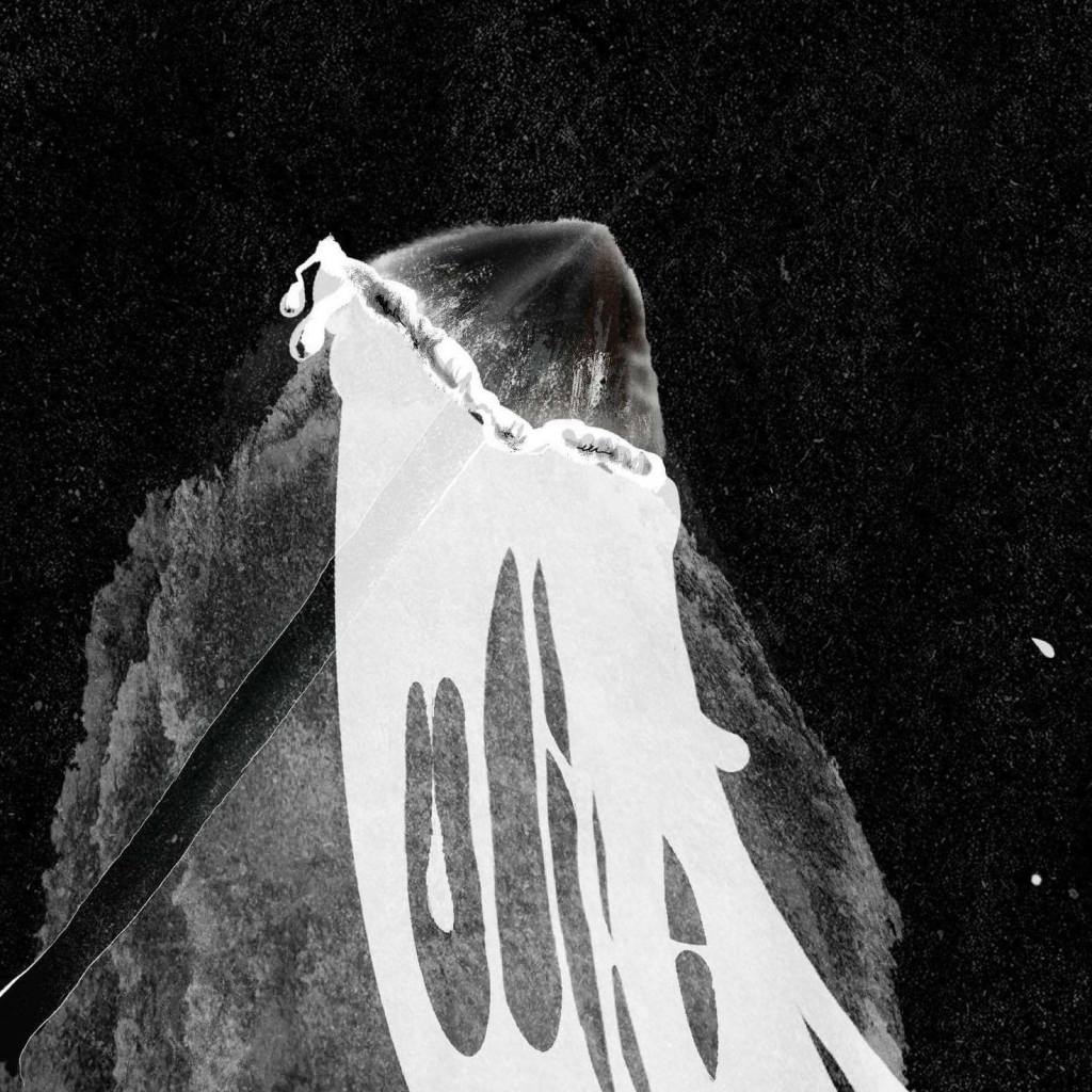 An ink drawing of a mushroom oozing liquid