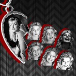 Pictures of Laura Palmer in various states of distress and joy.